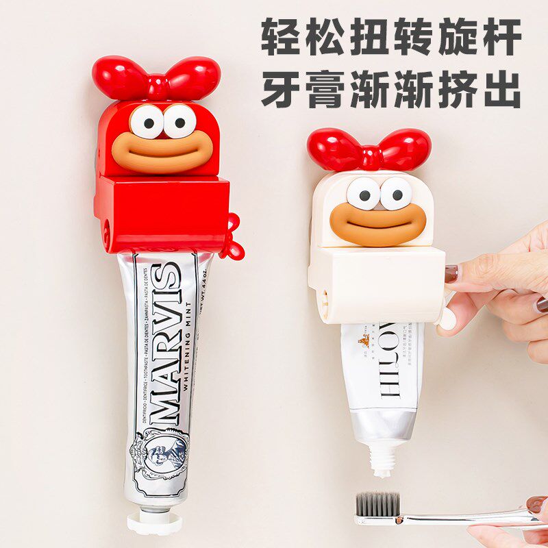 大嘴吸盘挤牙膏器家用创意护手霜洗面奶小样壁挂儿童牙膏挤压神器