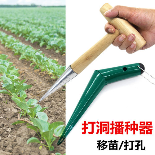 播种打洞器移苗神器移苗器育苗播籽器种菜多肉种苗打孔器挖土工具