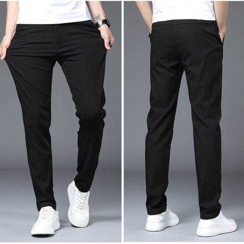 瘦高个子加长版男裤子110115120cm夏季薄款190青年不加肥修身休闲