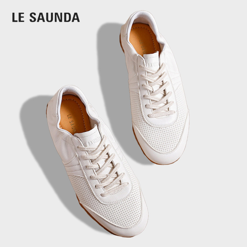 LESAUNDA/莱尔斯丹透气小白鞋