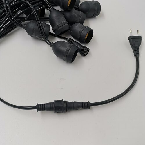 澳规美规户外防水灯串线 LED装饰灯串 E26E27 100米300头