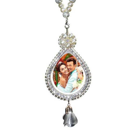 汽车挂件照片定制女士车内饰品高档水晶镶钻个性创意女神款车挂饰