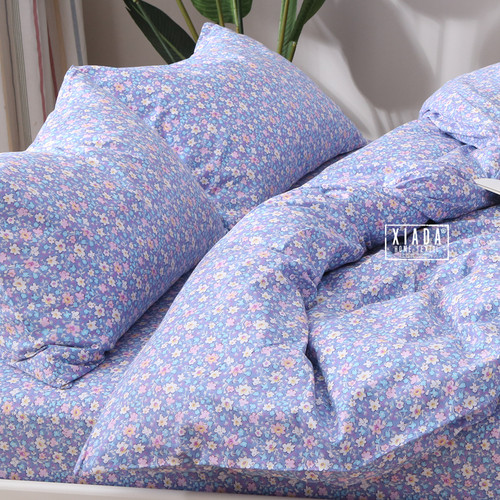 秋冬被套单件纯棉田园风小清新双人被罩200x230x240单人1.5米少女