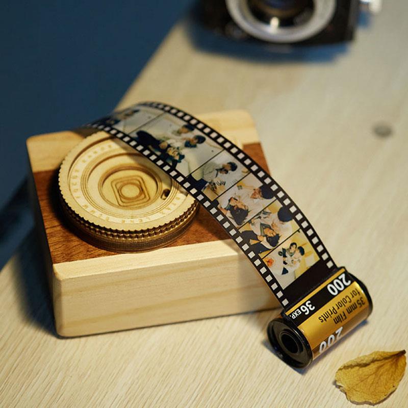 狮定木盒定制胶卷相册diy照片创意情人节生日礼物送男女朋友