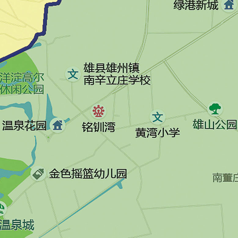 2023新款雄安新区地图贴图办公室挂图高清防水墙壁贴超大装饰画定