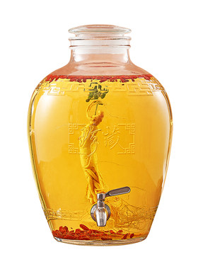 泡酒玻璃瓶10斤20斤装密封家用酒瓶酒坛泡人参药酒专用酒罐酒坛子