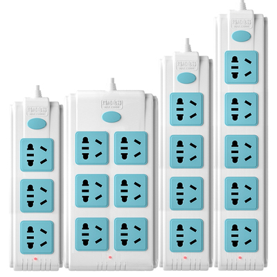 玛尼插座家用多功能插排多插位接线板带长线开关大功率宿舍拖线板