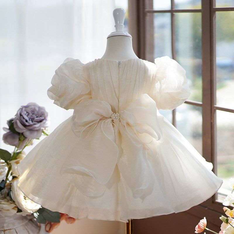 儿童公主裙礼服生日周岁主持人钢琴演奏礼服女童礼服轻奢小众高端