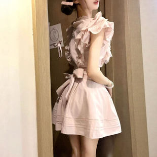 韩系独特绝美小套装温柔风超好看小飞袖上衣半身裙两件套2025夏季