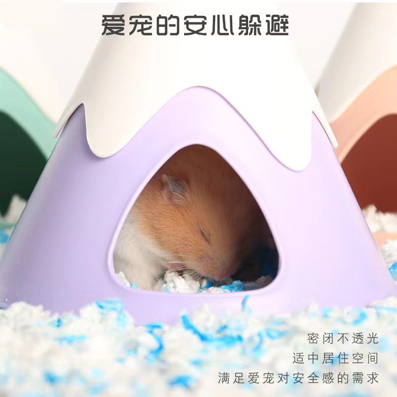 仓鼠躲避屋冬天造景日式金丝熊蜜袋鼯保暖小房子睡觉窝屋玩具用品
