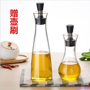 玻璃酱油醋瓶套装家用厨房水饺餐厅创意大小号调味瓶防漏油罐油壶