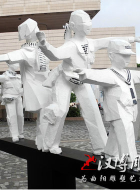 玻璃钢仿铜抽象人物雕塑户外园林铸铜古代少女吹笛子雕塑可定制做