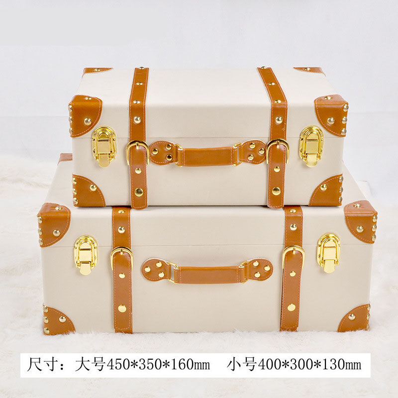 样板房衣帽间皮质桌面收纳盒储物盒首饰盒收纳箱软装家居饰品摆件