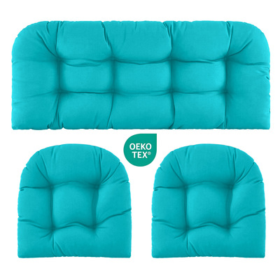 Custom Bench Cushion 跨境室内室外沙发坐垫靠垫三件套
