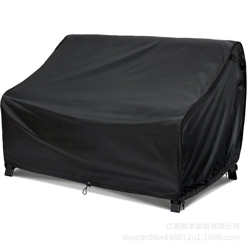庭院家具套防水,3座室外沙发套隔音,草坪家具套沙发罩子黑色图片