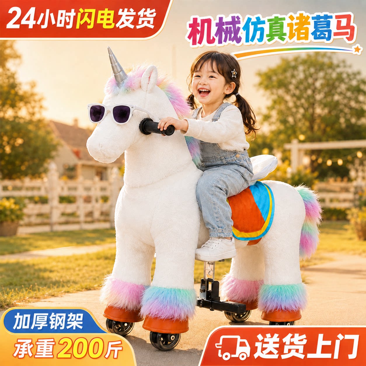 可以骑的诸葛马跳跳马儿童坐骑