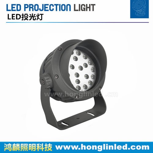 LED18W24W投光灯楼体外墙桥梁护栏投光灯户外铝材防水亮化投光灯