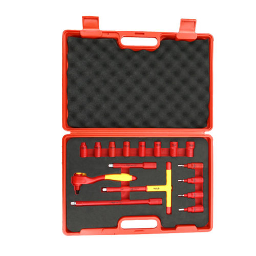 易尔拓绝缘工具套装 3/8“ 1/2”绝缘套筒16件20件组套YT-21280