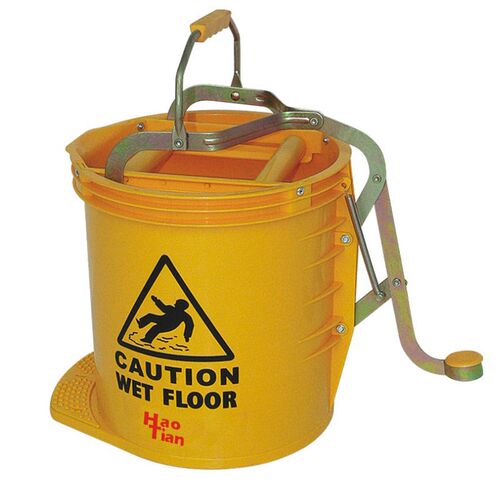 25L脚踏式单桶榨水桶 脚踩式榨水车 拖把桶 商用家用拖布挤水桶