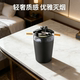 带水箱烟灰缸防飞灰防烟味创意家用车载漏斗带盖个性 不锈钢烟缸