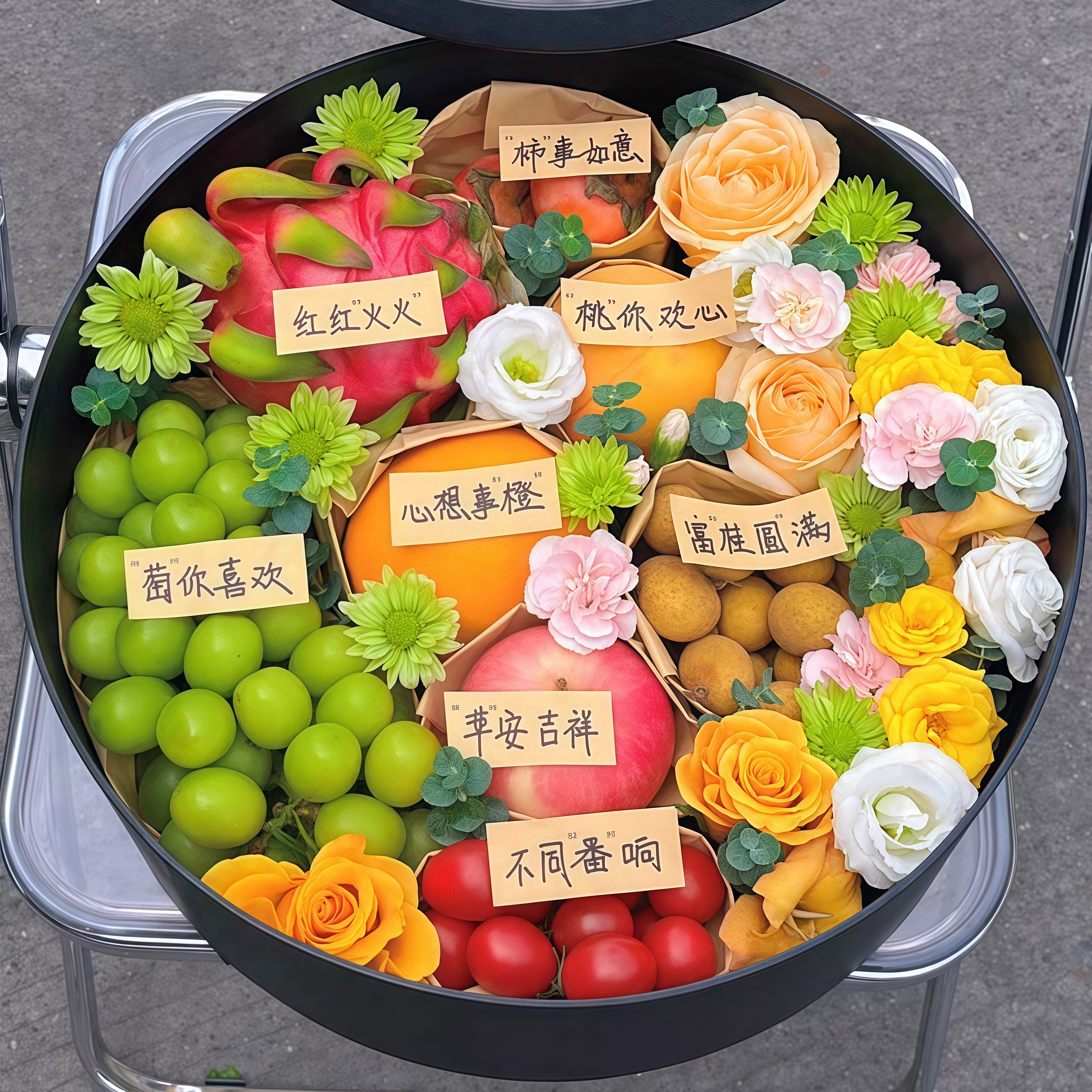 全国高端水果礼盒花束生日乔迁礼物鲜花速递配送礼物同城果篮北京图片