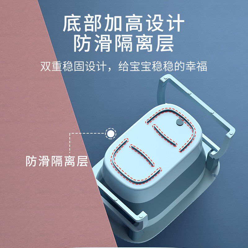 超大号宝宝折叠浴盆小孩浴桶游泳新生儿童洗澡桶婴儿洗澡盆可坐躺