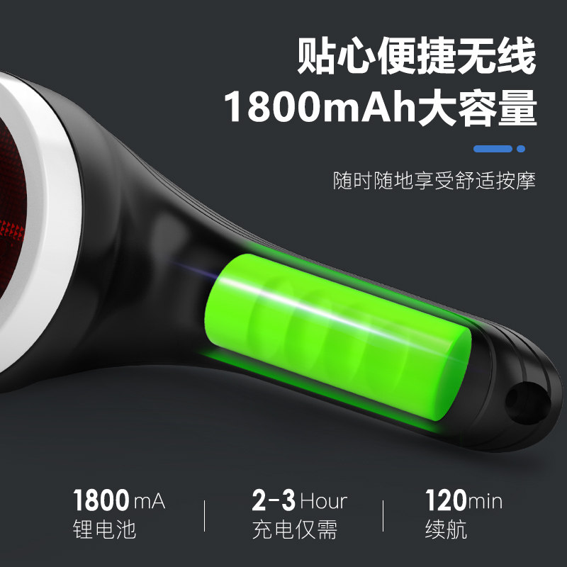 普立海豚按摩器背部腰部颈椎多功能手持式电动款全身揉捏振动棒仪