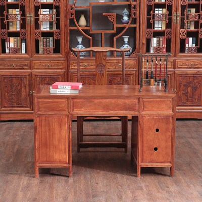 包邮看诊桌中医诊桌书桌古榆木桌子古典房馆书案实木中式办公桌