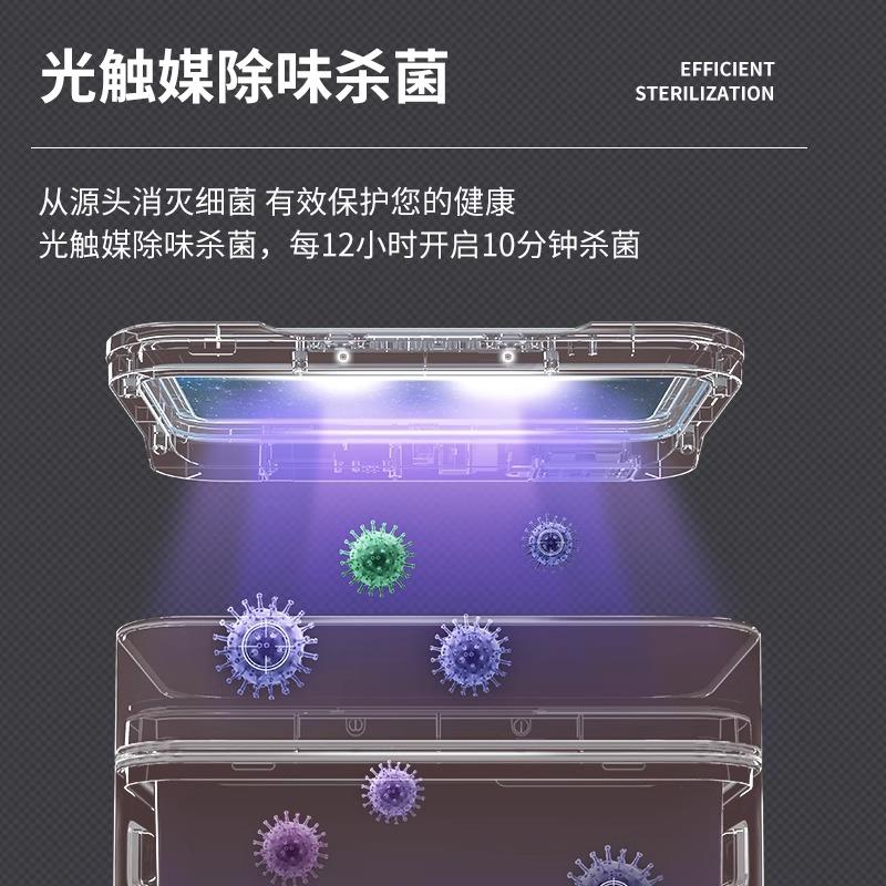 智能垃圾桶感应分类厨房不锈钢高脚家用客厅办公室带盖轻奢大容量