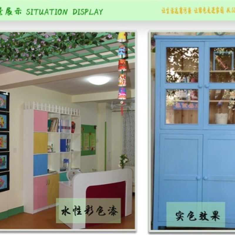 环保家装无味水性哑光白面漆耐黄变旧家具木门翻新漆店主推荐热销