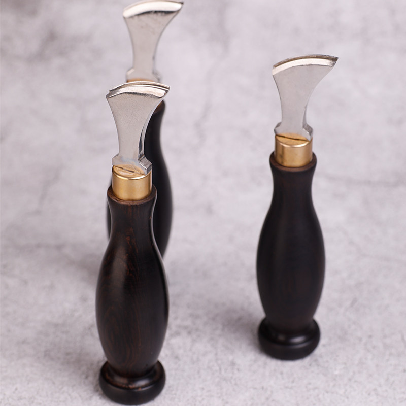 檀木边线器烫边压边器实木手工皮具皮革工具浅槽装饰线工具压槽器