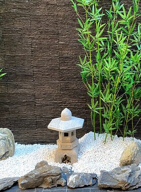 复古石灯庭院石雕石灯笼日式仿古中式宫灯户外庭院灯造景摆件