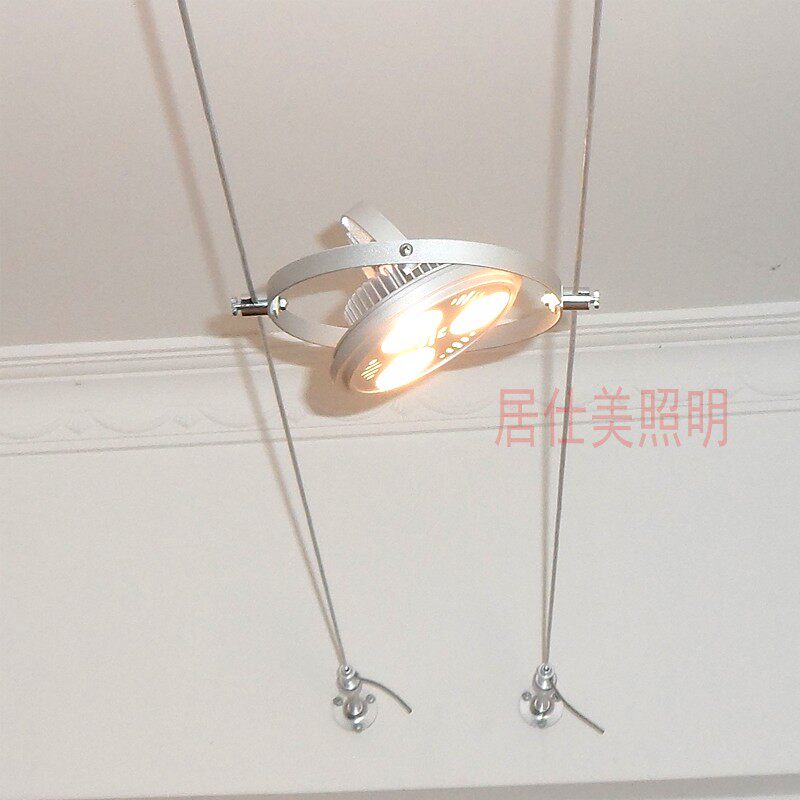 轨道射灯走线灯店铺商用钢丝灯钢索灯高亮度AR111服装店餐厅超亮