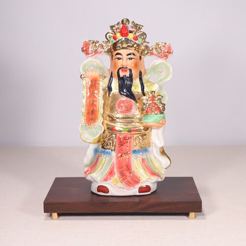 黑檀木新中式铜脚实木底座茶承花瓶铜摆件工艺品家居装饰木托定制