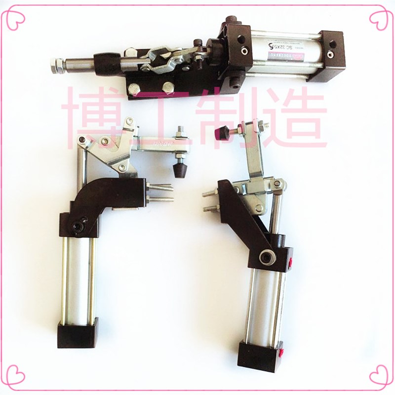 博工气动式快速夹具夹紧器GH12130A工装气缸动工具夹20820 10101A