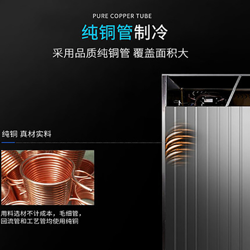 前后开门冷藏展示柜火锅店四门商用冰箱后补式双通立式冰柜保鲜柜