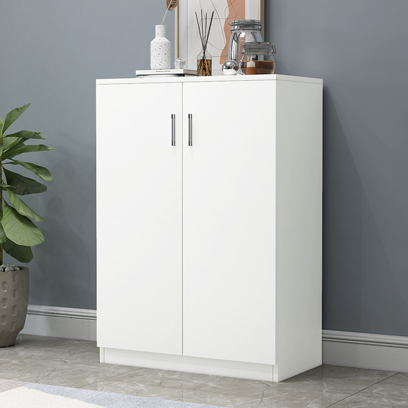 定制鞋柜阳台防晒家用门口外玄关地边收纳储物木柜子带锁定做尺寸