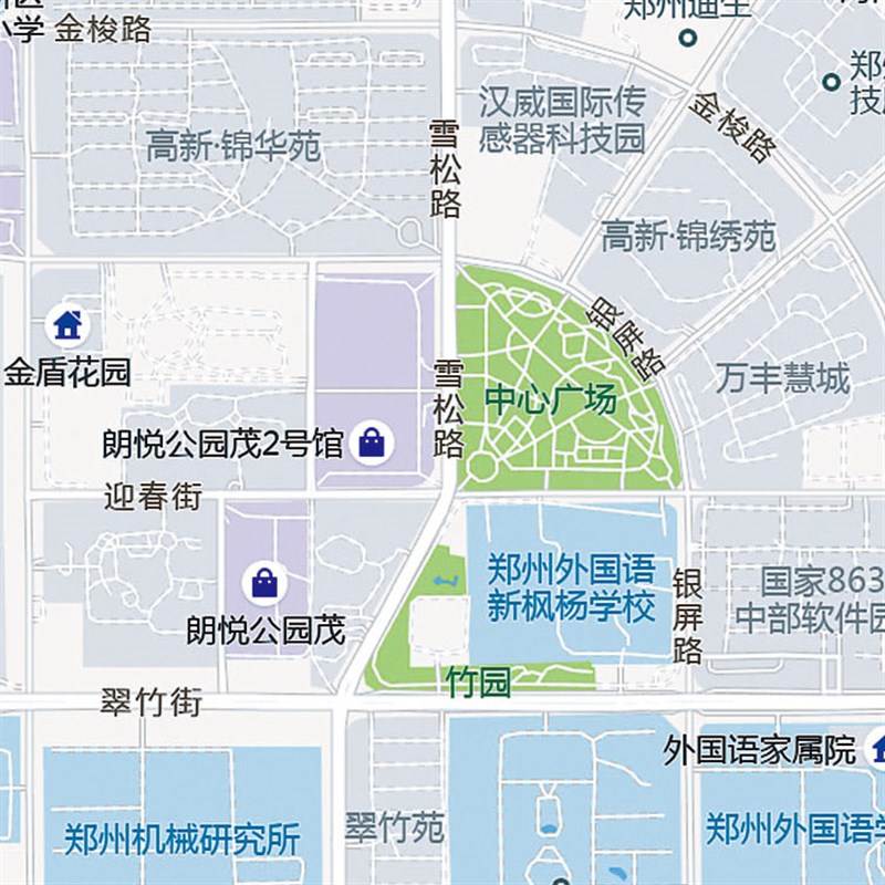 2026新款郑州市中原区地图贴图办公室挂图高清壁贴超大装饰画定制