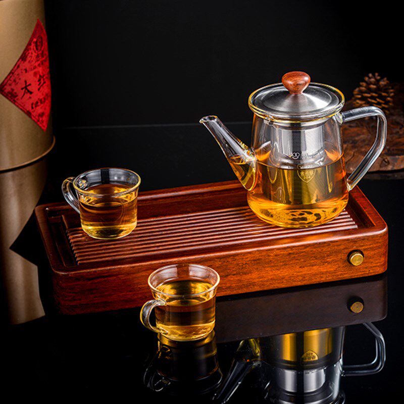 易百惠高硼硅耐高温玻璃沏煮茶器泡茶水壶花草茶具套装功夫茶壶