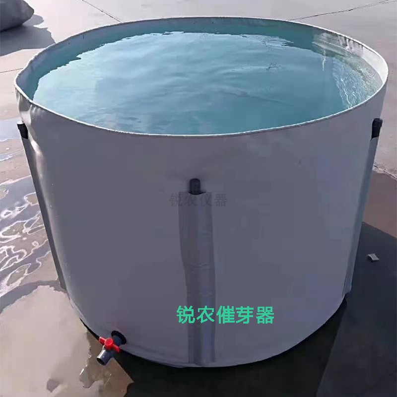 PVC浸种袋可折叠水稻浸种水桶加厚家用带排水阀门
