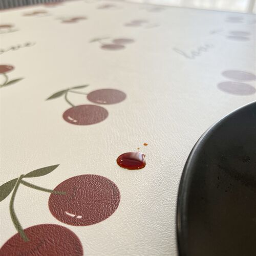 【皮革桌垫】防水防油隔热免洗茶几桌布红色餐桌布喜庆结婚装饰