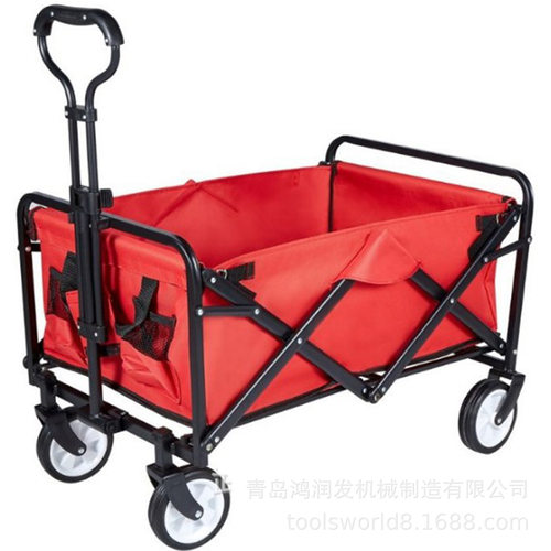 厂家供应户外便携折叠工具布兜车多功能可折叠杂物车TC3015