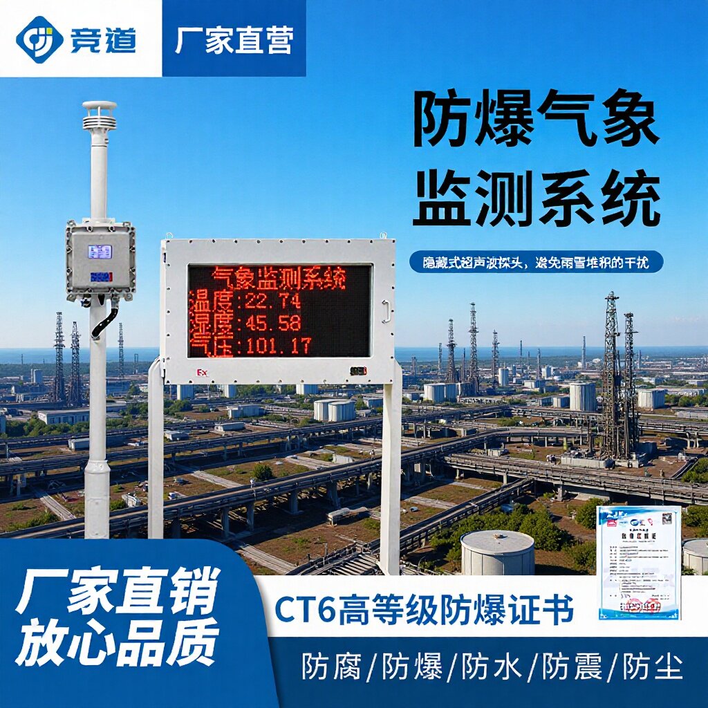 气象监测仪化工园区防爆气象站工业煤矿油罐区户外气象监测系统