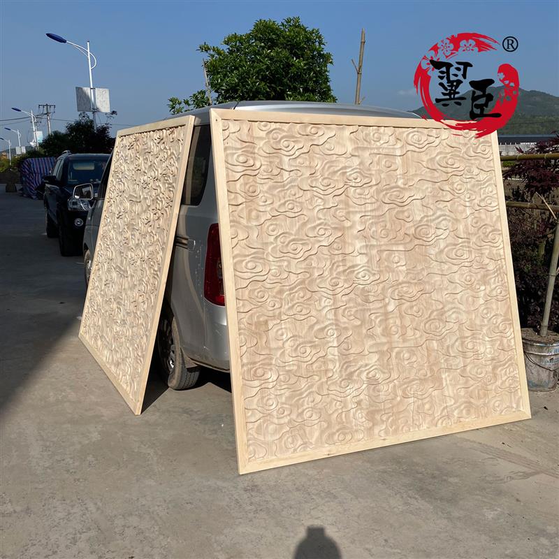 定制做创意纯手工木雕牌匾实木雕刻工艺礼品摆饰中式隔断镂空背景