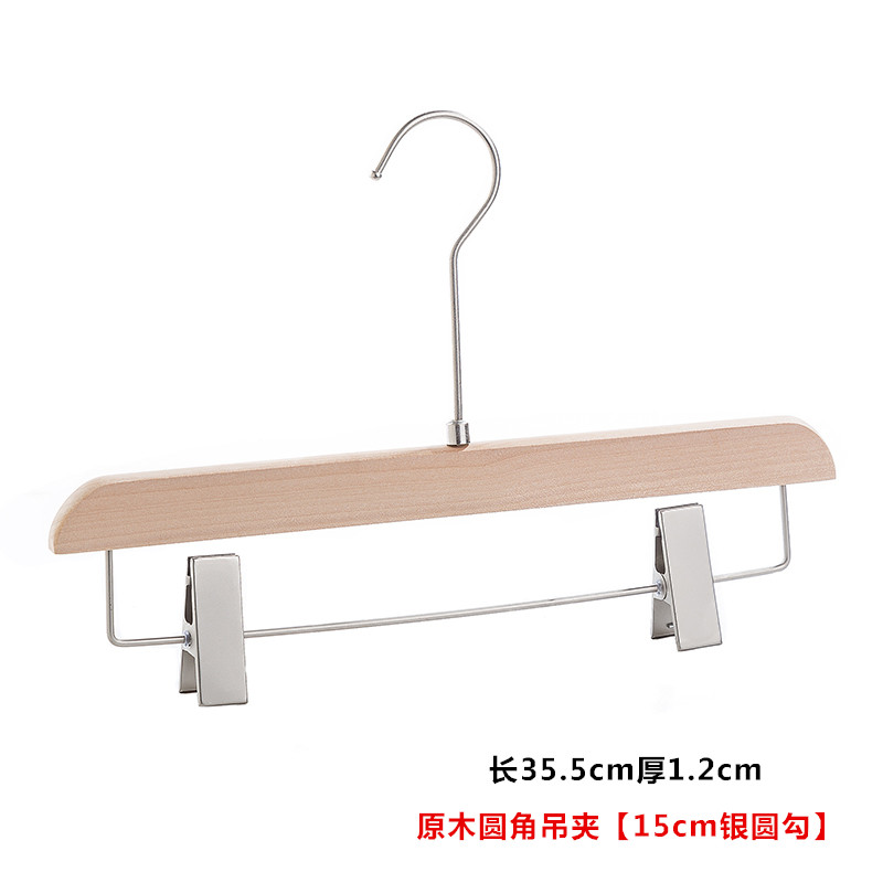 服装店衣架专用女装挂钩原木防滑木质衣挂实木挂衣服架子婚纱衣架