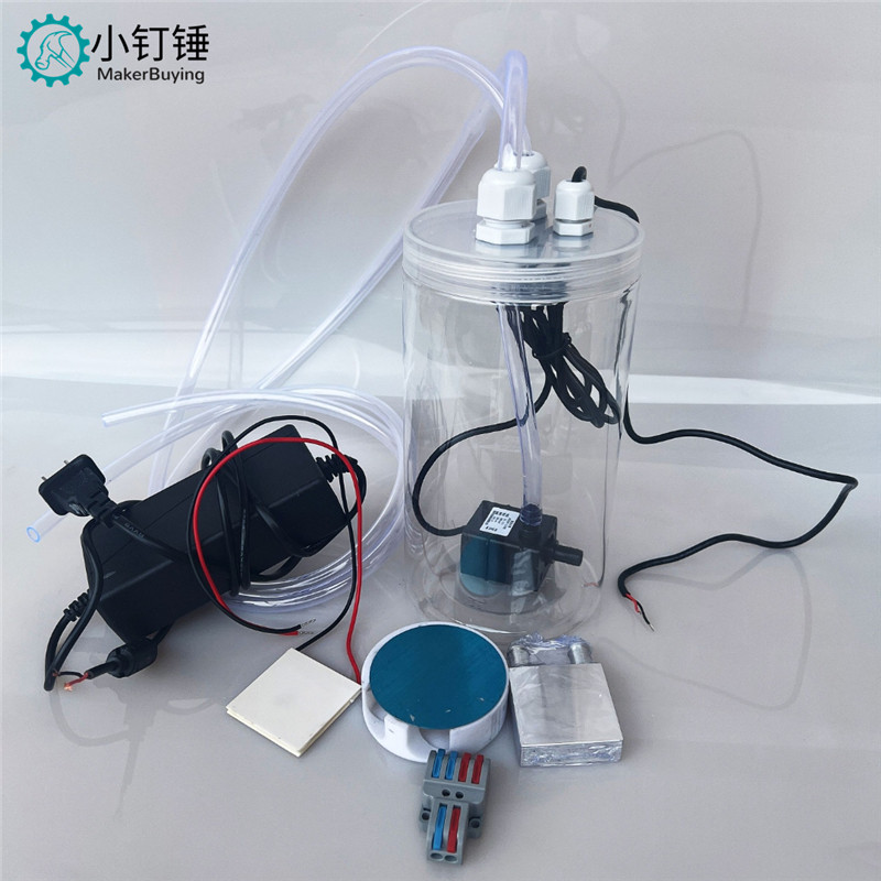 磁吸水冷手机平板散热器 手机散热水冷水箱12v水泵电脑散热