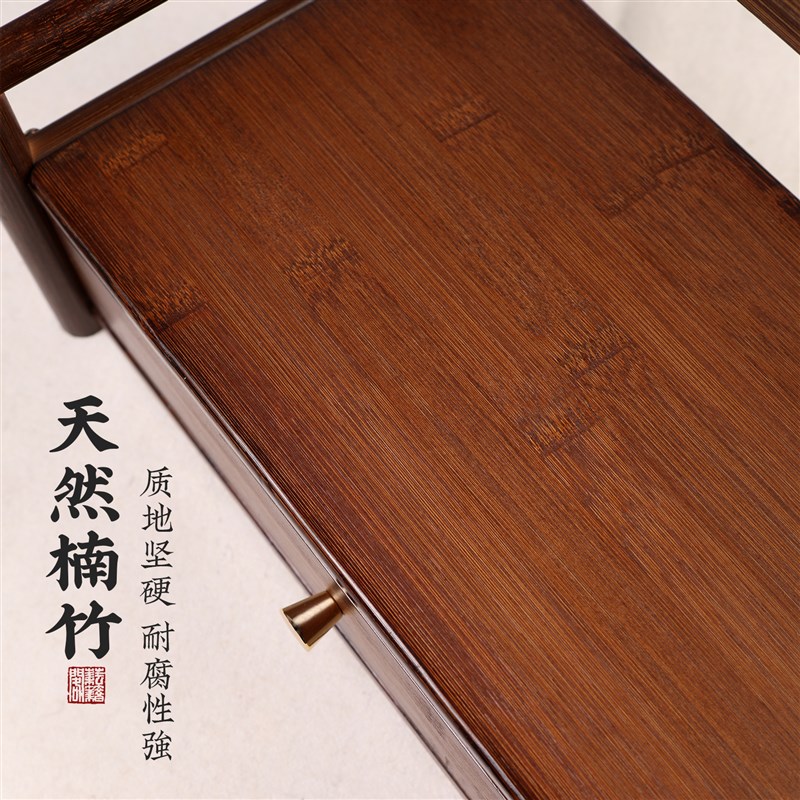 多功能毛笔挂架置物笔架书法专用多层楠竹木创意挂毛笔的收纳架子