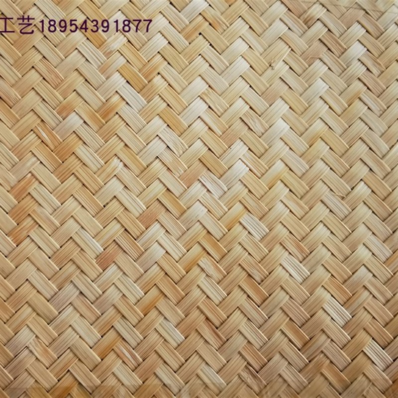 竹编餐厅酒店民宿吊顶装饰板材隔断屏风婚庆装修镂空竹席手工定做