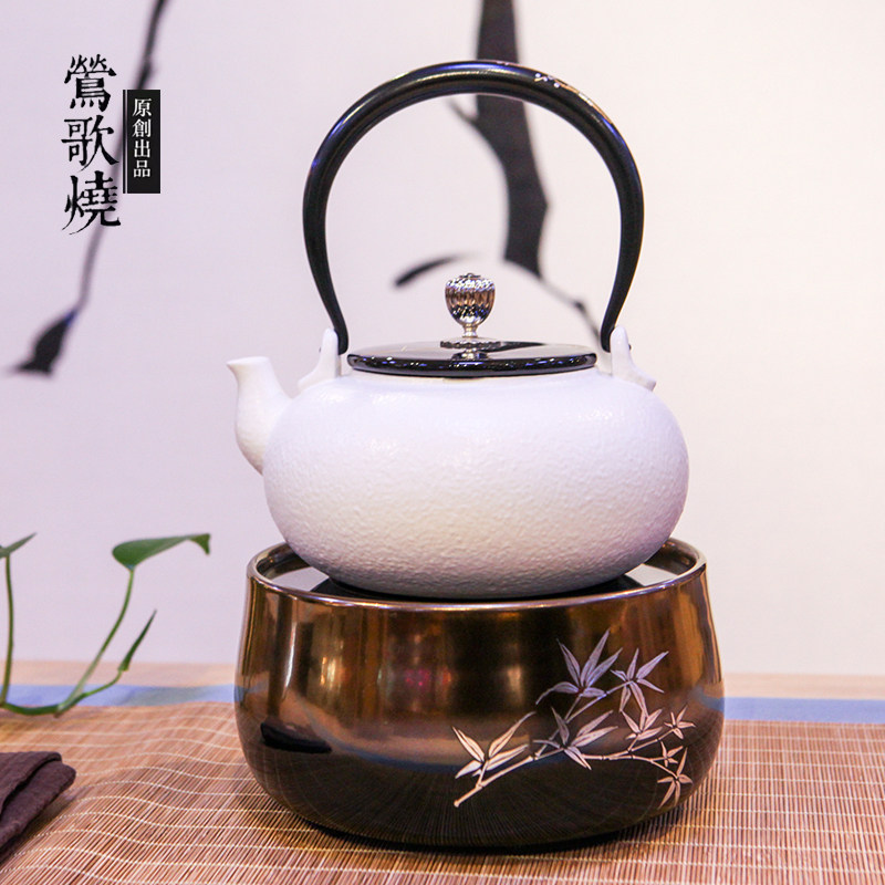 轩铭堂 莺歌烧电陶炉茶炉 家用静音无辐射铁壶银壶煮茶电炉