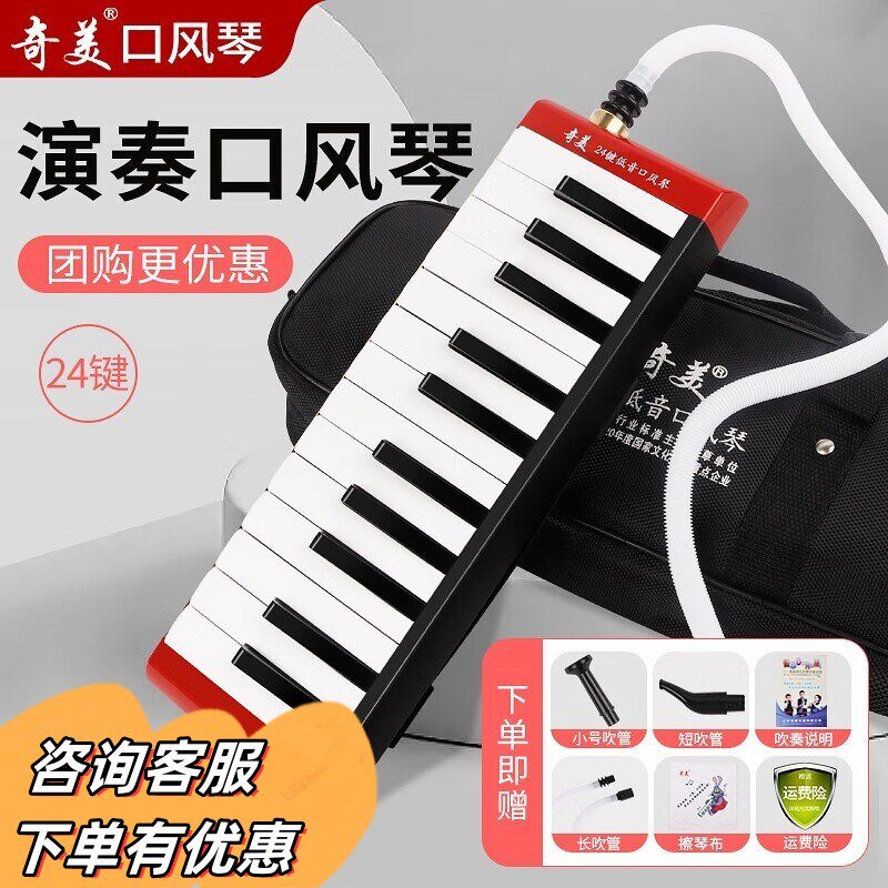 奇美口风琴24键低音专业演奏级口风琴乐队专业演奏级舞台合奏乐团